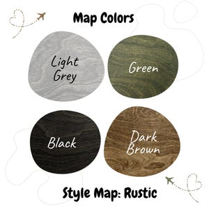 Mapa del mundo de madera, gran decoración de pared, regalo de 5.º aniversario, mapa del mundo de madera con chinchetas, mapa del mundo 3D para decorar encima de la cama, mapa del mundo de madera imagen 18