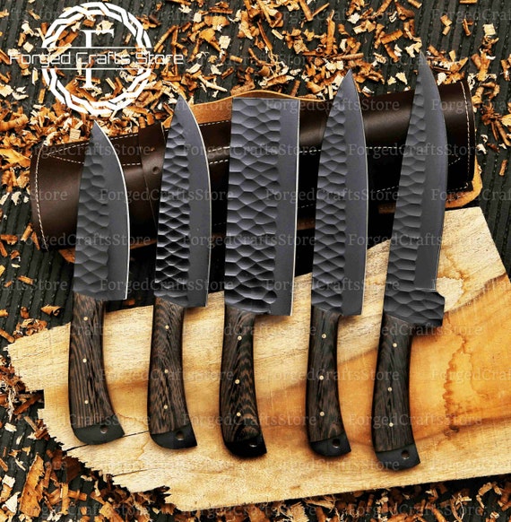 Kitchen Knives Chef Set Damascus Full Tang Knife Set Gift 