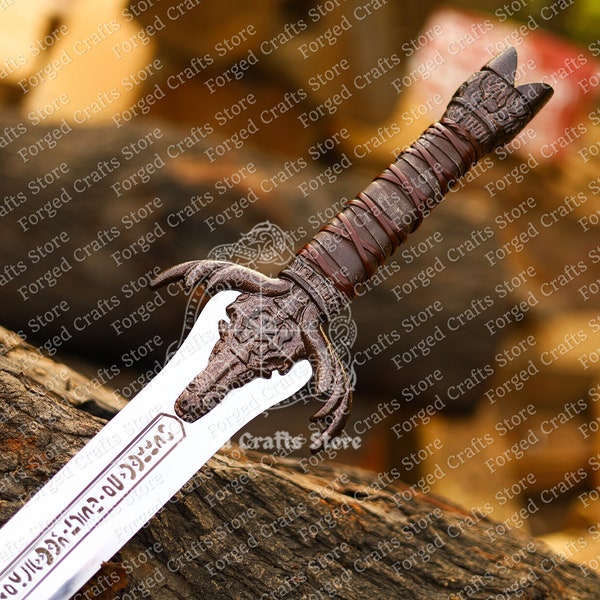 Hand Forged Conan Barbarian Destroyer Atlantean Sword King Viking Sword Gift for groomsmen Gift Best Birthday & Anniversary for him