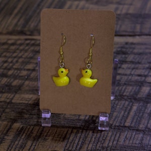 Mini Rubber Duck Earrings