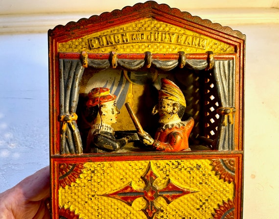 Original Vintage Punch and Judy Money Bank - 1890 - Etsy UK
