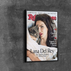 Poster della cantante Lana Del Rey, stampa artistica da parete, poster artistico da regalare, poster per la casa, tela musicale, poster regalo di Natale.