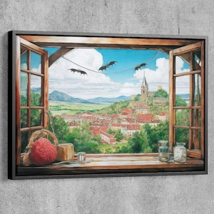 Howl&#39;s Moving Castle Poster, Hayao Miyazaki, Studio Ghibli Poster, Anime Poster, Howl&#39;s Moving Castle Print Art, Anime Print, Anime Canvas