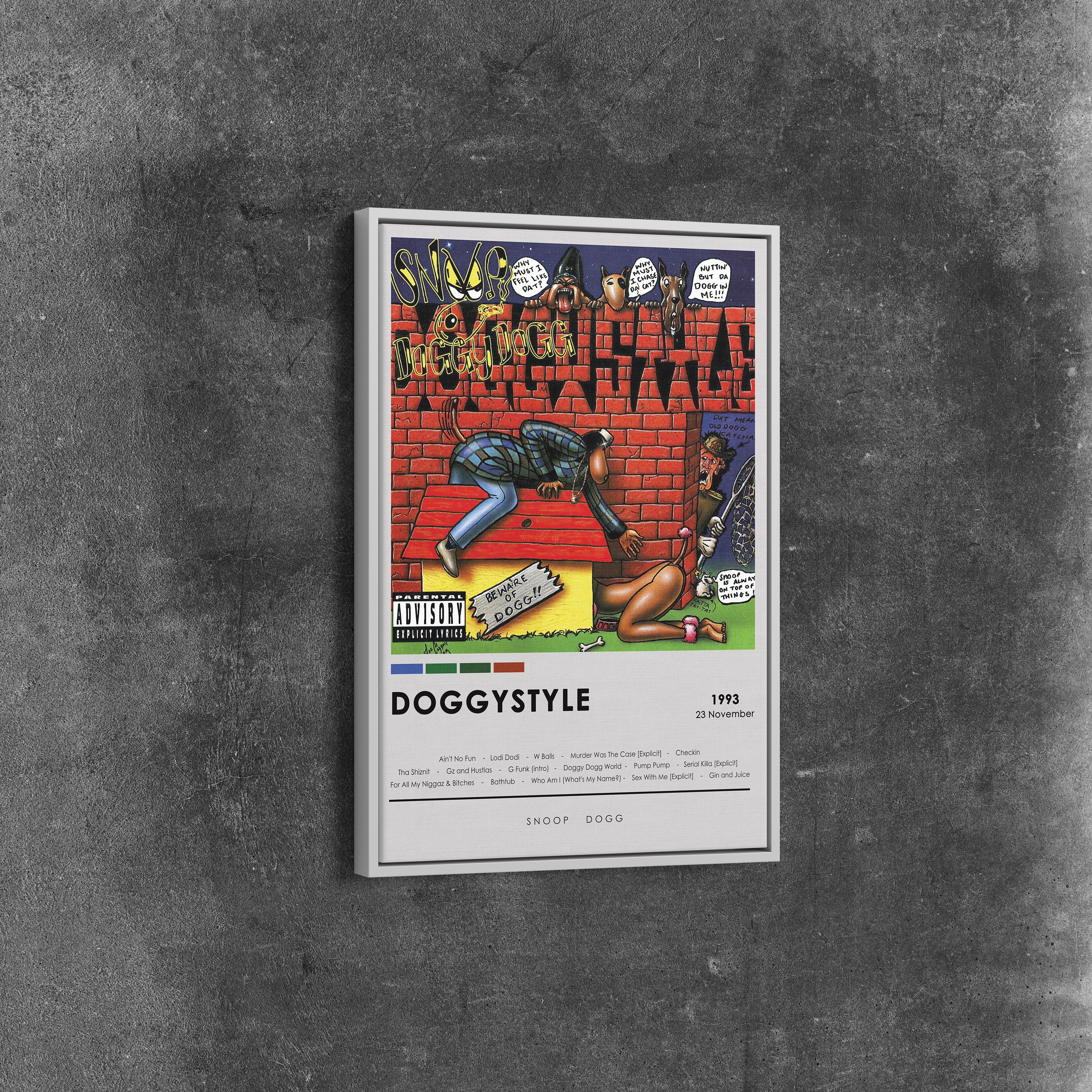 コレクション APPLEBUM Doggy Style Giclee Print SNOOP DOGG Doggystyle BANNER HUGE 4X4 Ft Fabric Poster