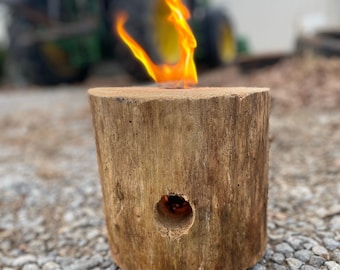 Portable Fire Log: Long Burning Campfire