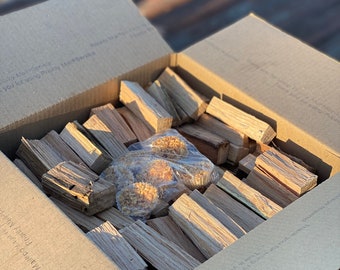 15 pounds Mini Firewood & Mini Firestarters for Solo Stove Mesa (Large Flat Rate Box)