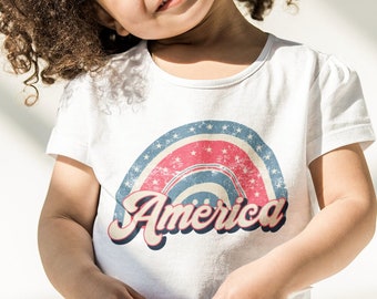 Koszulka dla dzieci American Kids – koszulka dla mamy i córki, koszulka dla malucha (4 lata), koszulka młodzieżowa (4 lata)