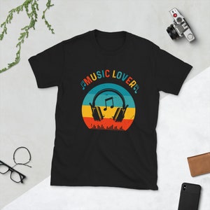 Vintage Music Tee - gift for music teacher Music Lover Shirt, Gift For Music Lovers, Music Lovers Gifts, Music Tees, Headphones Tee