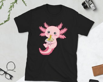 Cute Axolotl Ramen T-Shirt – Funny Amphibian Gift