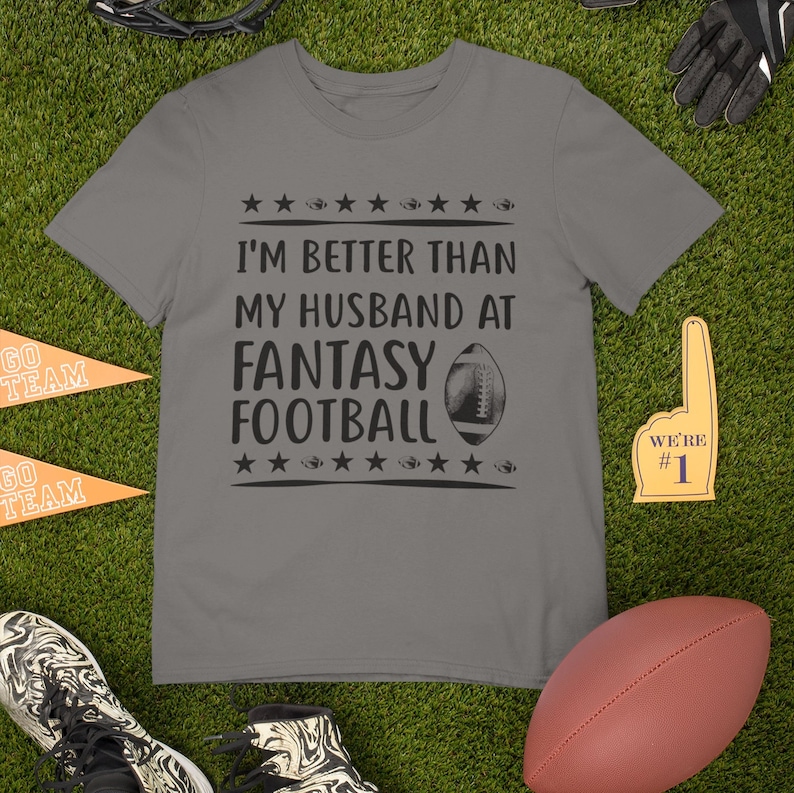Hilarious Wife Vs. Husband Fantasy Football Shirt Game Day Etsy