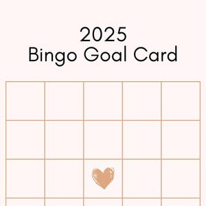 2025 Bingo Goal Card