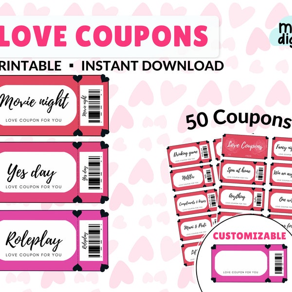 Love Voucher for Him - Etsy