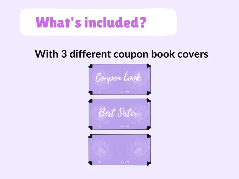 50 Customizable Love Coupons Best Sister, Sister Birthday, Gift for Her ...