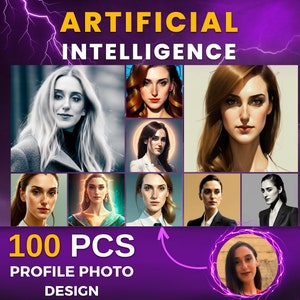 Ritratto AI personalizzato dalla tua foto - 100 pezzi di arte digitale personalizzata, arte murale personalizzata o regalo di Natale / Download digitale