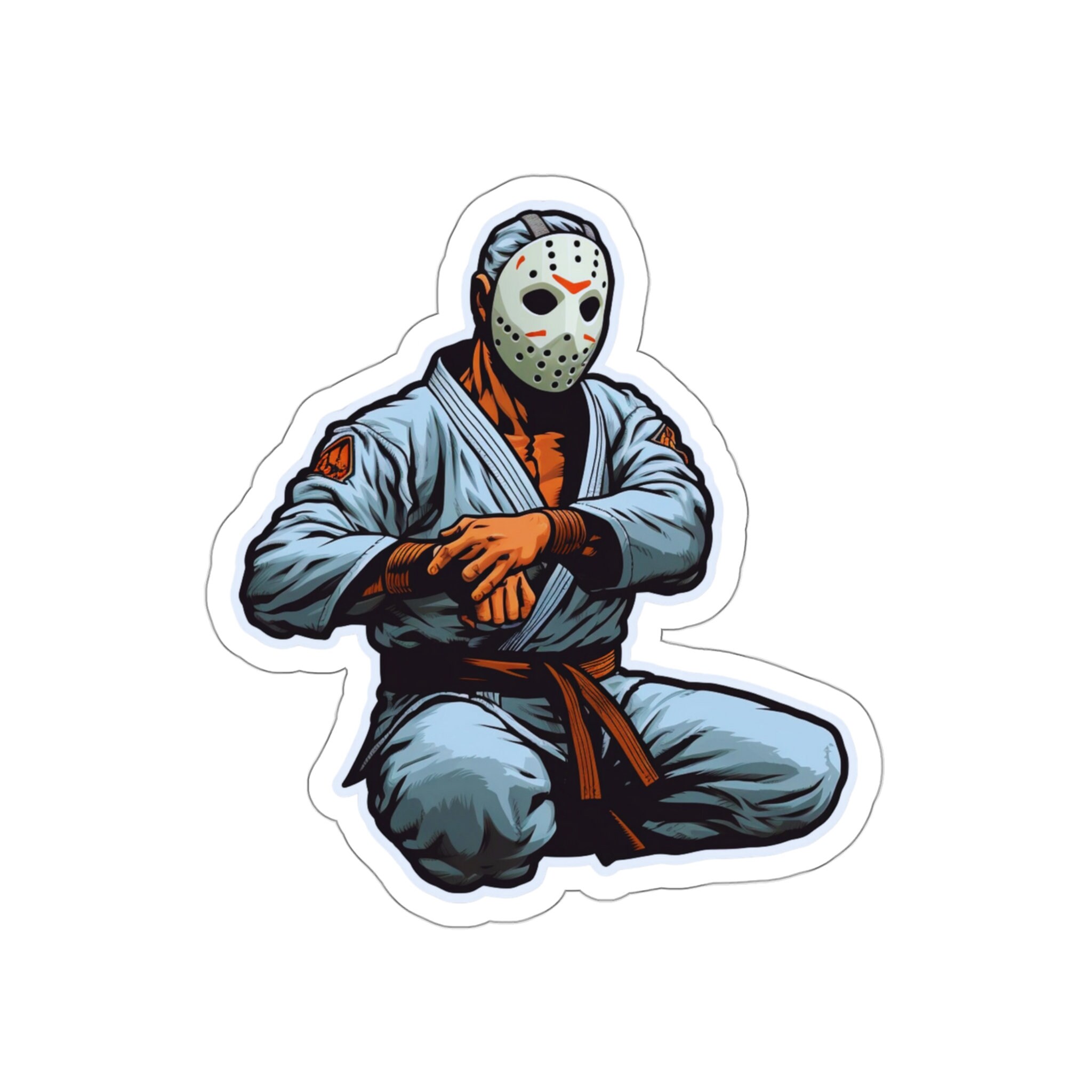 Jason Voorhees Jiu Jitsu, MMA , Boxing, Muay Thai Kiss-cut Stickers - Etsy
