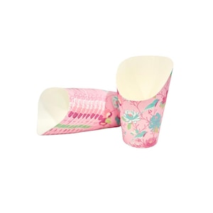 Pink Floral Chinoiserie Charcuterie Cups- Set of 10