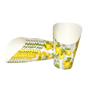Lemon Baby Shower Charcuterie Cups SET OF 10, Individual Book Club Grazing Cups, Mediterranean Wedding Cocktail Hour Meat Cheese Board