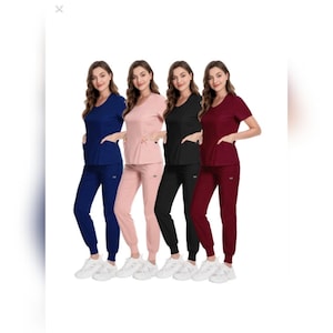 Women's Black Nurse Pants, Scrub Bottoms, Spa Cargo Pants, Jogger Scrub  Pants, Dental Hygienist Doctor Patient Care Pants, BP1211TC -  Canada