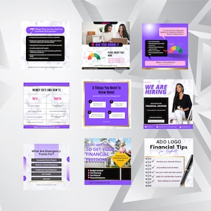 Credit Repair DIY Template Set, Credit Repair Specialist, Credit Repair Company, Luxury Credit Editable Canva Templates