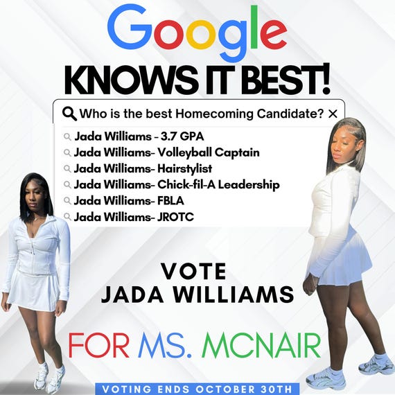 Homecoming Flyer, Vote Homecoming, HOCO Flyer, Homecoming Queen Flyer,  Homecoming King Flyer, Homecoming Class Campaign Flyer, DIY Canva - Etsy
