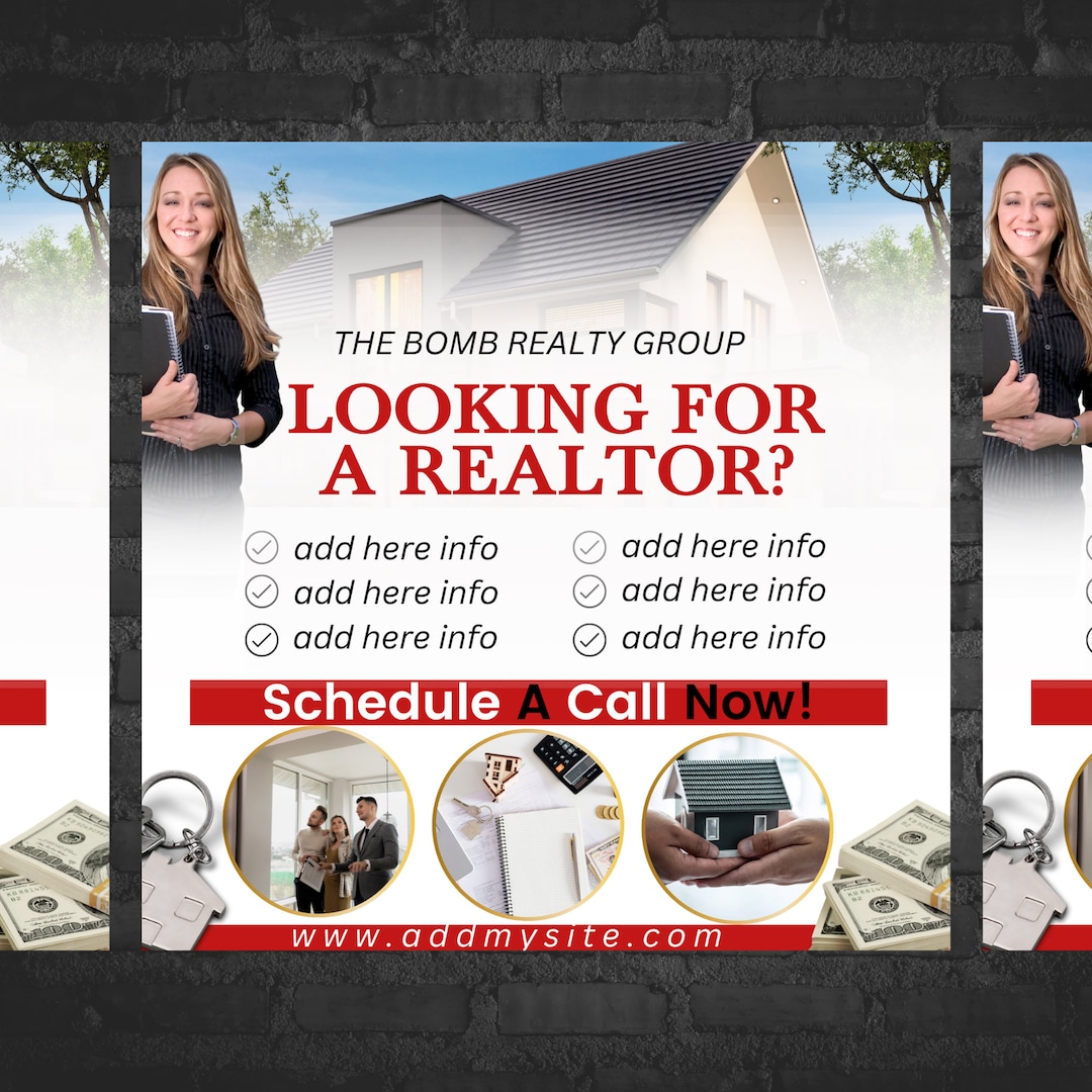 Buying or Selling Real Estate Flyer Canva Real Estate Template