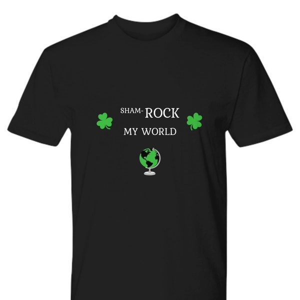 Lustiges St Patricks Day Shirt, Trinkshirt, St. Patrick es Day Geschenk, Sham-Rock my world