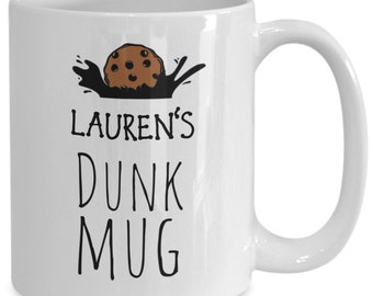 Personalized cookie mug, coffee mug, dunk mug, cozy mug, gift for him, gift for her