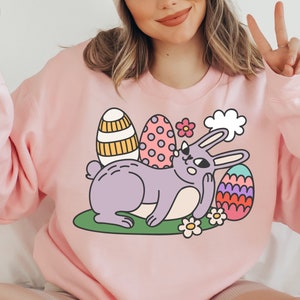 EASTER BUNNY Svg, RABBIT Svg, Floral Easter Mockup, Minimalist Digital Downloadable Cute Spring Bunny Svg Cut File| Easter Natural Artwork
