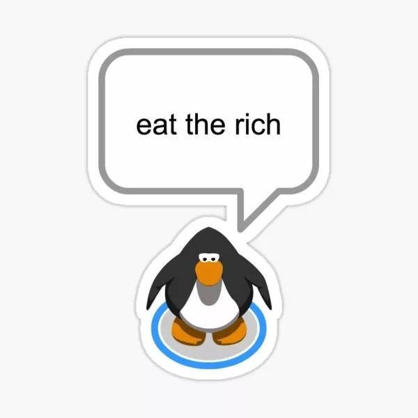 Aesthetic Kawaii Meme Club Penguin Sticker Y2k - Etsy