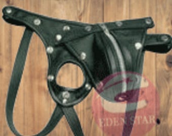 Mens Leather Zipper Jockstrap Leather Thongs Underwear Jockstrap gay thong leather slip String Lederhose Underwear Gay adult jockstraps