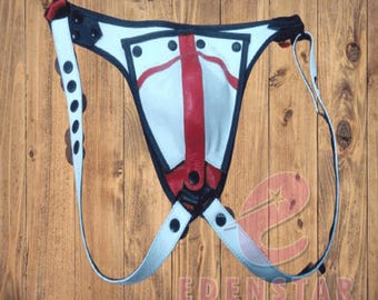 Genuine Leather Jockstrap | Adjustable Waist, Heavy-Duty Design