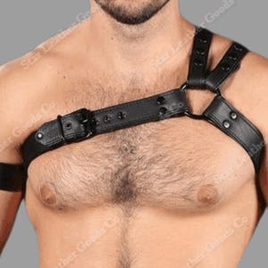 Cross Chest Harness - Etsy display picture 1