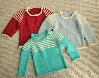 Striped Baby Sweater (3-6mo)