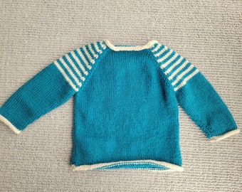 Striped Baby Sweater (9-12mo)