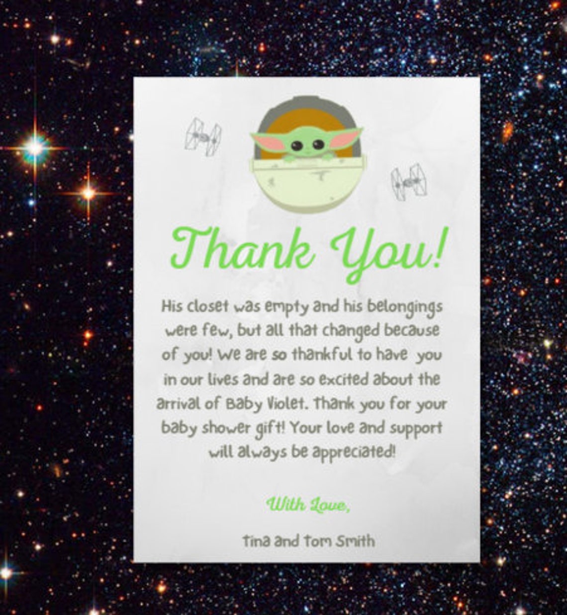 Baby Yoda Baby Shower Invitation Bundle, Star Wars Baby Shower Bundle