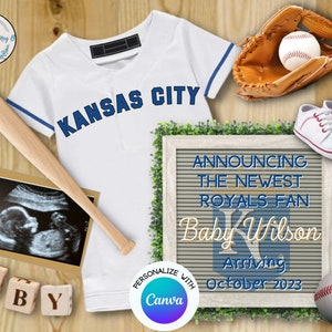 Kansas City Baseball Pregnancy Announcement Digital, Baseball pregnancy reveal, Baseball Gender Reveal, Kansas City baby reveal