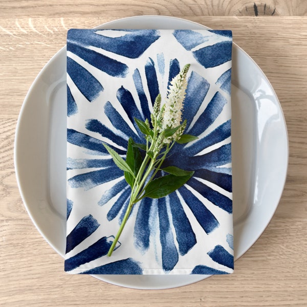indigo dots napkins main image 1
