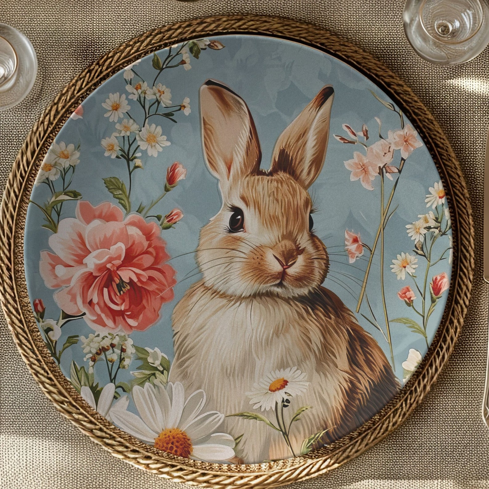 Easter Bunny Plates, Spring Rabbit 10
