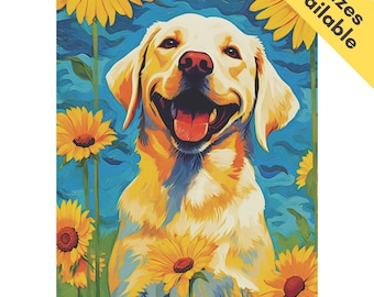 Yellow Labrador Garden Flag Gift, Colorful Flower Yellow Lab Retriever House Flag Decor Cream Dog Mom Lawn Flag, Yard Art Summer Fall Autumn