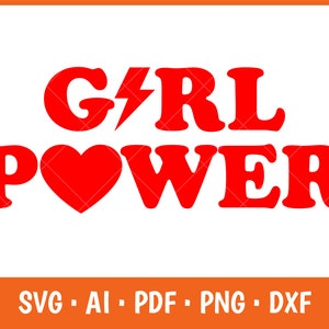 Starke Frau für Cricut, Mädchen Power für Cricut, Blitz für Silhouette, Cut-Datei, Sofort Download für Mädchen Power, Dxf