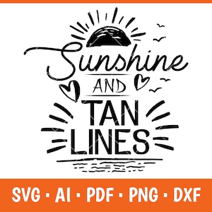 太陽の輝きと日焼け跡の SVG、夏の SVG、ビーチでの休暇の SVG、夏の時間 SVG、夏の名言 SVG、夏休みの SVG、クリカット用の SVG ファイル
