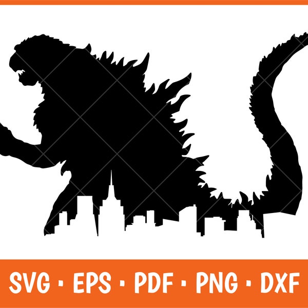 Godzilla Svg, Godzilla Figure, Godzilla T Shirt, Silhouette Svg, Godzilla Painting, Gorilla Svg, Godzilla Cut File Godzilla Shirt Cricut Svg