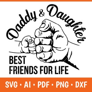 Papá e hija svg, papá e hija mejores amigos svg, día del padre svg, papá e hija svg, papá e hija svg, padre e hija svg