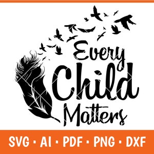 Jedes Kind zählt svg, retten unsere Kinder, Feder svg, trendige svg-Dateien, Sublimationsdruck png, für dieses Kind svg, cutfile cricut svg