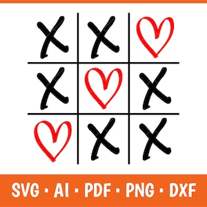 Jeu de tic tac toe Svg, Svg de la Saint-Valentin, jeu de tic tac toe valentine L'amour gagne toujours la Saint-Valentin Svg chemise fichiers Svg pour Cricut