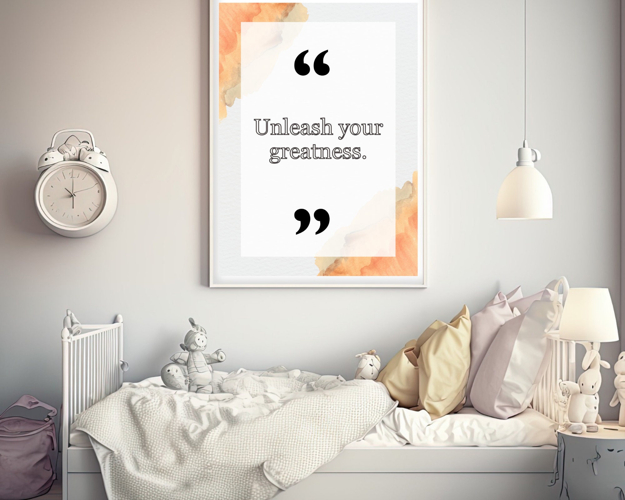 Inspirational Quotes Wall Art: Unleash Your Greatness, Quote Wall Art ...