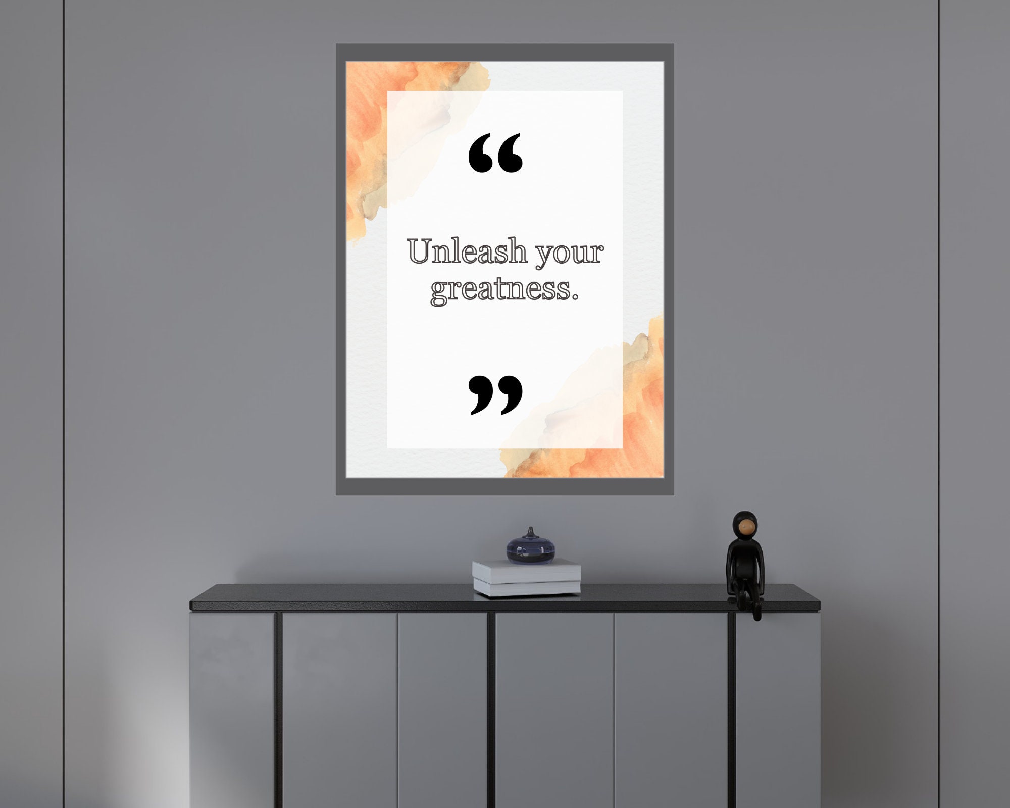 Inspirational Quotes Wall Art: Unleash Your Greatness, Quote Wall Art ...