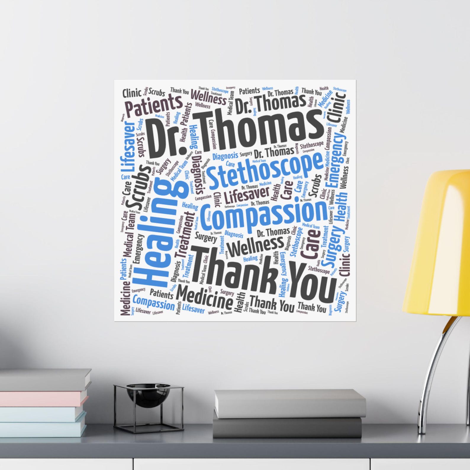 Personalized Doctor Word Art Print - Perfect Gift for Medical ...