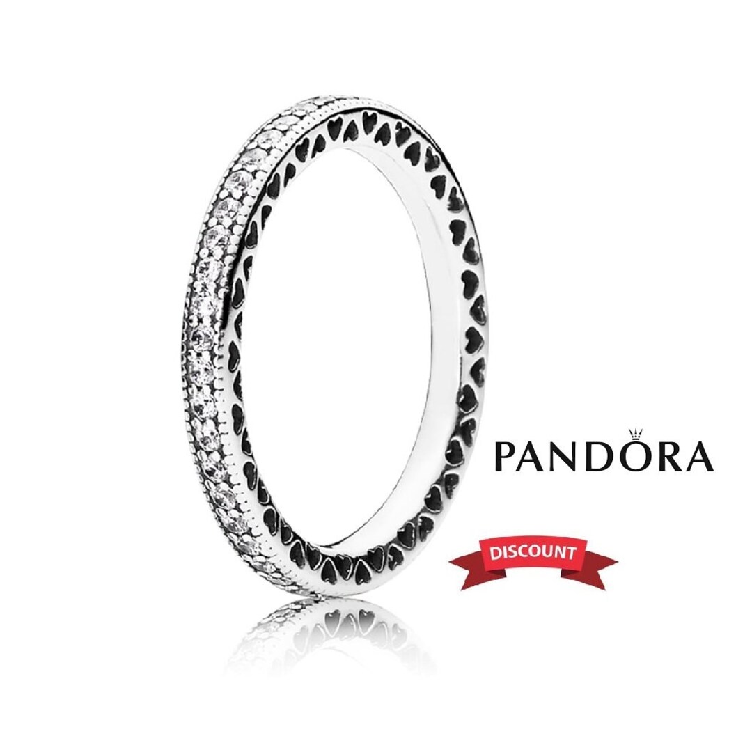 Sparkle & Hearts Ring Pandora Women Jewellery Silver Gift for Her