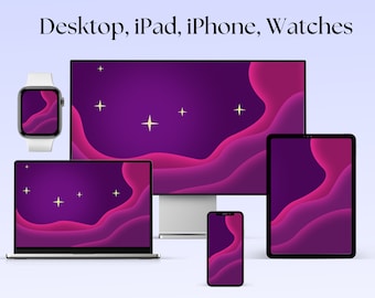 Aesthetic Desktop Wallpaper, Computer Wallpaper, Mac, Windows, iPad, Phone Bundle, Desktop Background, Digital wallpaper